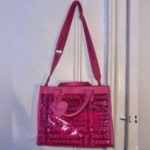 Juicy Couture Hot Pink Logo Tote